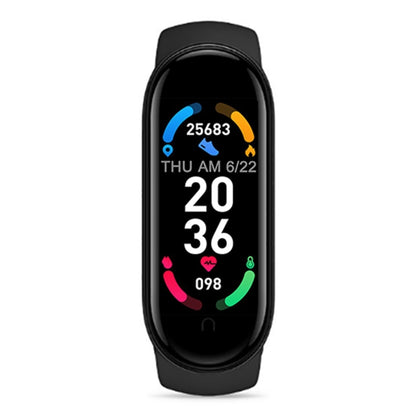 Bracelet intelligent de sport M6, prend en charge la surveillance de la fréquence cardiaque et la surveillance de la pression artérielle et la surveillance du sommeil et le rappel sédentaire, Linear Charging