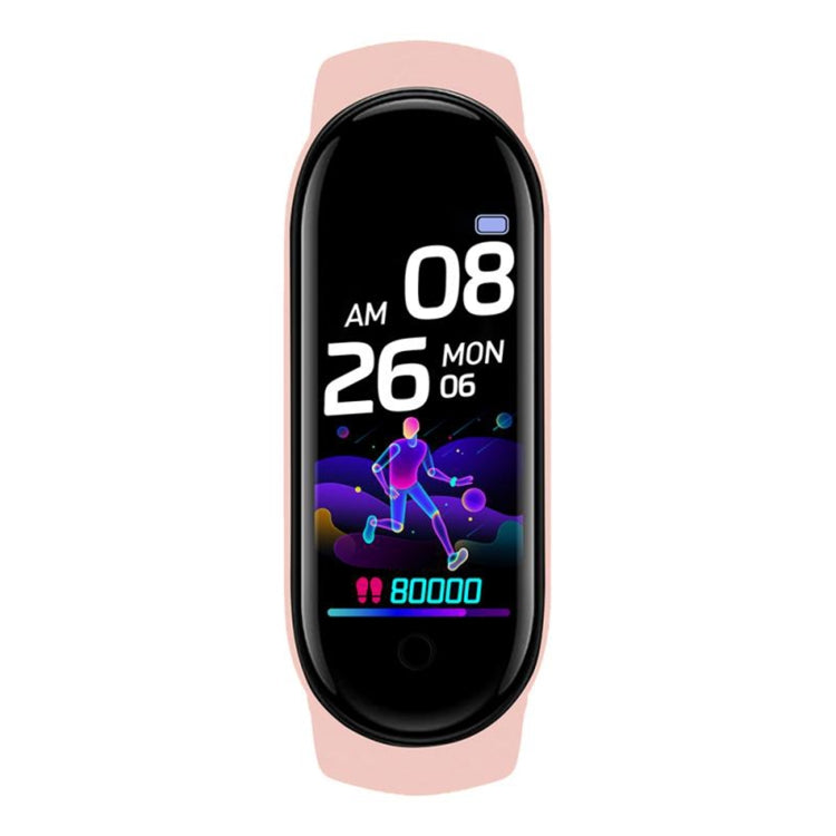 Bracelet intelligent de sport M6, prend en charge la surveillance de la fréquence cardiaque et la surveillance de la pression artérielle et la surveillance du sommeil et le rappel sédentaire, Linear Charging