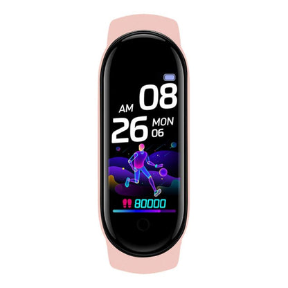 Bracelet intelligent de sport M6, prend en charge la surveillance de la fréquence cardiaque et la surveillance de la pression artérielle et la surveillance du sommeil et le rappel sédentaire, Linear Charging