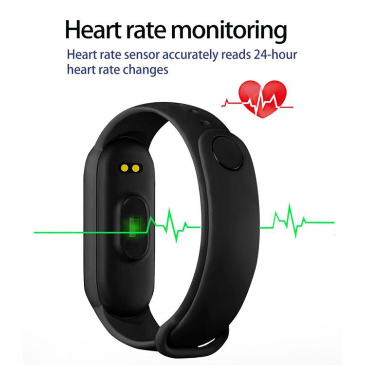 Bracelet intelligent de sport M6, prend en charge la surveillance de la fréquence cardiaque et la surveillance de la pression artérielle et la surveillance du sommeil et le rappel sédentaire, Linear Charging
