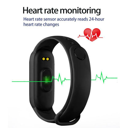 Bracelet intelligent de sport M6, prend en charge la surveillance de la fréquence cardiaque et la surveillance de la pression artérielle et la surveillance du sommeil et le rappel sédentaire, Linear Charging