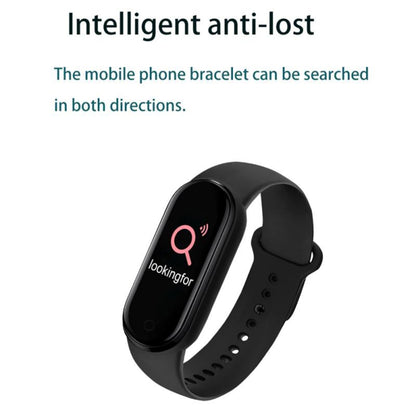 Bracelet intelligent de sport M6, prend en charge la surveillance de la fréquence cardiaque et la surveillance de la pression artérielle et la surveillance du sommeil et le rappel sédentaire, Linear Charging