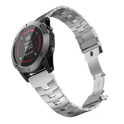 Bracelet de montre de remplacement à dégagement rapide en alliage de titane de 22 mm, For Garmin Fenix 6
