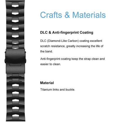 Bracelet de montre de remplacement à dégagement rapide en alliage de titane de 22 mm, For Garmin Fenix 6