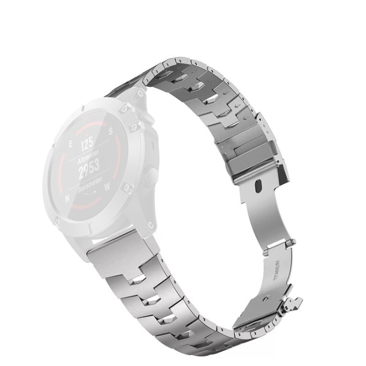 Bracelet de montre de remplacement à dégagement rapide en alliage de titane de 26 mm, For Garmin Fenix 6X