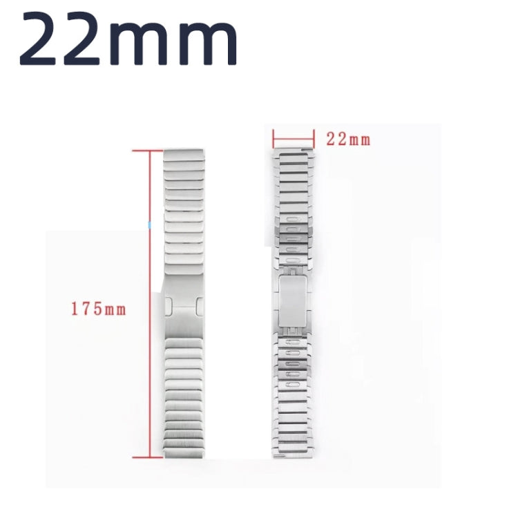 Bracelet de montre de remplacement en métal en acier inoxydable auto-démolition de 22 mm, For Huawei Watch GT2 Pro
