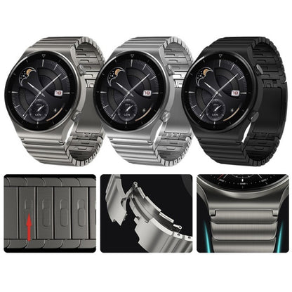 Bracelet de montre de remplacement en métal en acier inoxydable auto-démolition de 22 mm, For Huawei Watch GT2 Pro