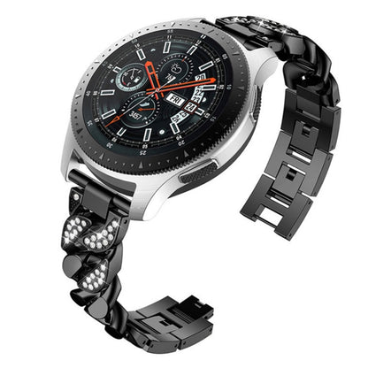 Bracelet de montre universel de rechange pour chaîne en denim à une rangée de diamants de 22 mm, For Garmin Vivoactive 4 / Venu 2