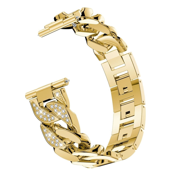 Bracelet de montre universel de rechange pour chaîne en denim à une rangée de diamants de 22 mm, For Garmin Vivoactive 4 / Venu 2