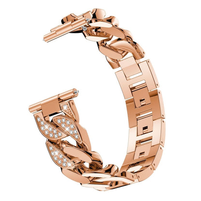 Bracelet de montre universel de rechange pour chaîne en denim à une rangée de diamants de 22 mm, For Garmin Vivoactive 4 / Venu 2