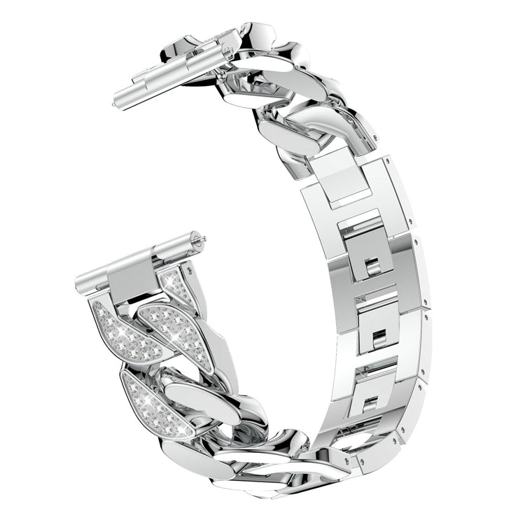 Bracelet de montre universel de rechange pour chaîne en denim à une rangée de diamants de 22 mm, For Garmin Vivoactive 4 / Venu 2