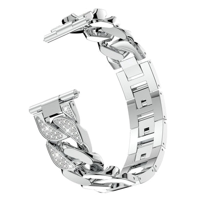 Bracelet de montre universel de rechange pour chaîne en denim à une rangée de diamants de 22 mm, For Garmin Vivoactive 4 / Venu 2