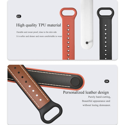 MIJOBS TPU + bracelet de remplacement en cuir, For Xiaomi Mi Band 5 / 6