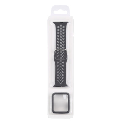 Bracelet de remplacement en silicone + étui de protection avec ensemble de protection d'écran pour Apple Watch Series, 3 & 2 & 1 38mm, For Apple Watch Series 6 / 5 / 4 / Watch SE 40mm