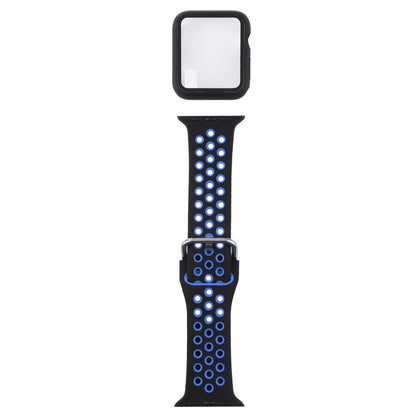 Bracelet de remplacement en silicone + étui de protection avec ensemble de protection d'écran pour Apple Watch Series, 3 & 2 & 1 38mm, For Apple Watch Series 6 / 5 / 4 / Watch SE 40mm