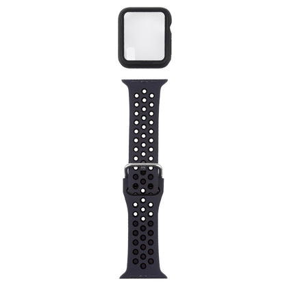 Bracelet de remplacement en silicone + étui de protection avec ensemble de protection d'écran pour Apple Watch Series, 3 & 2 & 1 38mm, For Apple Watch Series 6 / 5 / 4 / Watch SE 40mm