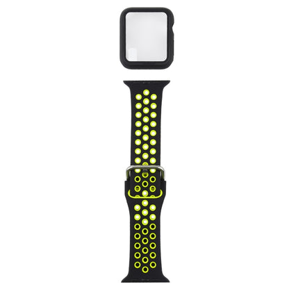 Bracelet de remplacement en silicone + étui de protection avec ensemble de protection d'écran pour Apple Watch Series, 3 & 2 & 1 38mm, For Apple Watch Series 6 / 5 / 4 / Watch SE 40mm