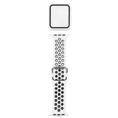 Bracelet de remplacement en silicone + étui de protection avec ensemble de protection d'écran pour Apple Watch Series, 3 & 2 & 1 38mm, For Apple Watch Series 6 / 5 / 4 / Watch SE 40mm