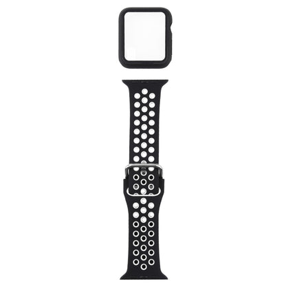 Bracelet de remplacement en silicone + étui de protection avec ensemble de protection d'écran pour Apple Watch Series, 3 & 2 & 1 42mm, For Apple Watch Series 6 / 5 / 4 / Watch SE 44mm