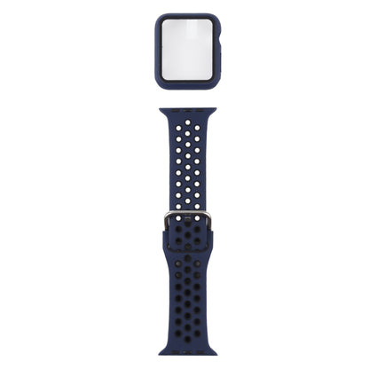Bracelet de remplacement en silicone + étui de protection avec ensemble de protection d'écran pour Apple Watch Series, 3 & 2 & 1 42mm, For Apple Watch Series 6 / 5 / 4 / Watch SE 44mm