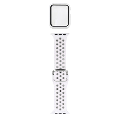 Bracelet de remplacement en silicone + étui de protection avec ensemble de protection d'écran pour Apple Watch Series, 3 & 2 & 1 42mm, For Apple Watch Series 6 / 5 / 4 / Watch SE 44mm