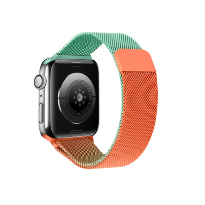 Bracelet de montre Milan de couleur dégradée pour la série Apple Watch, 7 41mm/6&SE&5&4 40mm/3&2&1 38mm, 7 45mm/6&SE&5&4 44mm/3&2&1 42mm