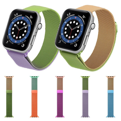 Bracelet de montre Milan de couleur dégradée pour la série Apple Watch, 7 41mm/6&SE&5&4 40mm/3&2&1 38mm, 7 45mm/6&SE&5&4 44mm/3&2&1 42mm