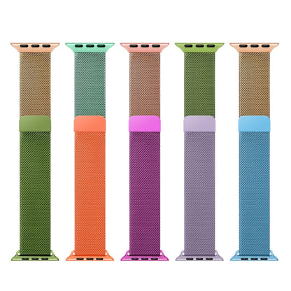 Bracelet de montre Milan de couleur dégradée pour la série Apple Watch, 7 41mm/6&SE&5&4 40mm/3&2&1 38mm, 7 45mm/6&SE&5&4 44mm/3&2&1 42mm