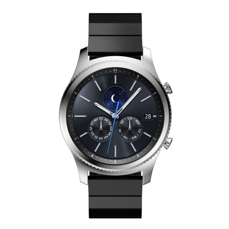 Pour Samsung Smart Watch Bracelet de montre en acier à une perle avec boucle d'origine, 18mm, 20mm, 22mm