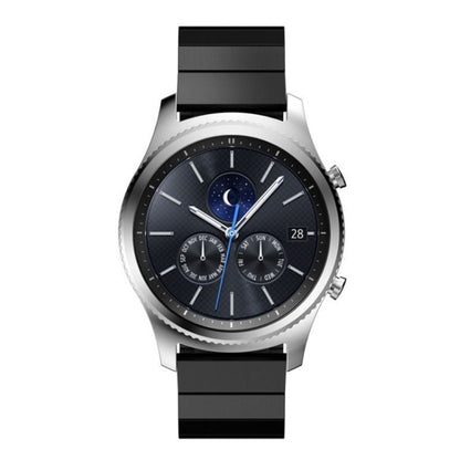Pour Samsung Smart Watch Bracelet de montre en acier à une perle avec boucle d'origine, 18mm, 20mm, 22mm