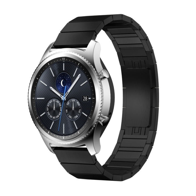 Pour Samsung Smart Watch Bracelet de montre en acier à une perle avec boucle d'origine, 18mm, 20mm, 22mm