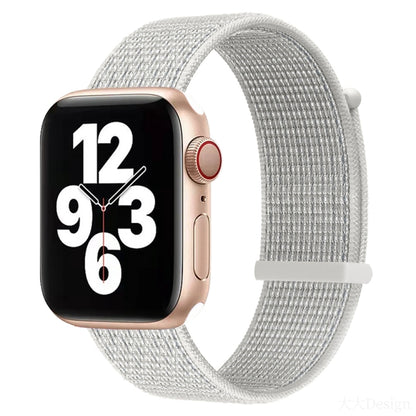 Bracelet de montre de remplacement à double section à fermeture auto-agrippante pour la série Apple Watch, 7 41mm / 6&SE&5&4 40mm / 3&2&1 38mm, 7 45mm / 6&SE&5&4 44mm / 3&2&1 42mm