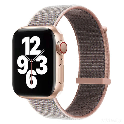 Bracelet de montre de remplacement à double section à fermeture auto-agrippante pour la série Apple Watch, 7 41mm / 6&SE&5&4 40mm / 3&2&1 38mm, 7 45mm / 6&SE&5&4 44mm / 3&2&1 42mm