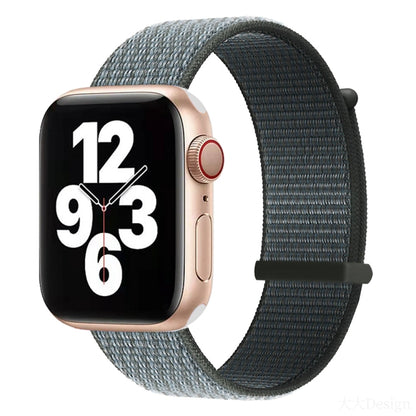 Bracelet de montre de remplacement à double section à fermeture auto-agrippante pour la série Apple Watch, 7 41mm / 6&SE&5&4 40mm / 3&2&1 38mm, 7 45mm / 6&SE&5&4 44mm / 3&2&1 42mm