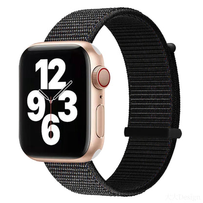 Bracelet de montre de remplacement à double section à fermeture auto-agrippante pour la série Apple Watch, 7 41mm / 6&SE&5&4 40mm / 3&2&1 38mm, 7 45mm / 6&SE&5&4 44mm / 3&2&1 42mm