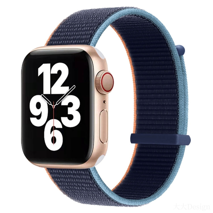 Bracelet de montre de remplacement à double section à fermeture auto-agrippante pour la série Apple Watch, 7 41mm / 6&SE&5&4 40mm / 3&2&1 38mm, 7 45mm / 6&SE&5&4 44mm / 3&2&1 42mm