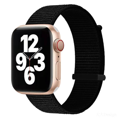 Bracelet de montre de remplacement à double section à fermeture auto-agrippante pour la série Apple Watch, 7 41mm / 6&SE&5&4 40mm / 3&2&1 38mm, 7 45mm / 6&SE&5&4 44mm / 3&2&1 42mm