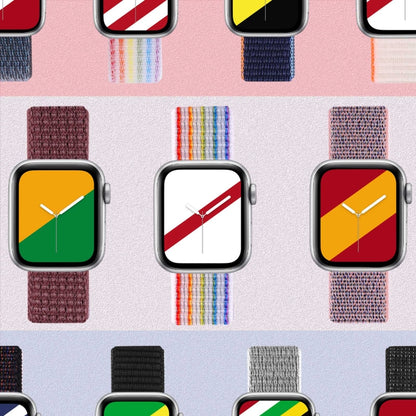 Bracelet de montre de remplacement à double section à fermeture auto-agrippante pour la série Apple Watch, 7 41mm / 6&SE&5&4 40mm / 3&2&1 38mm, 7 45mm / 6&SE&5&4 44mm / 3&2&1 42mm