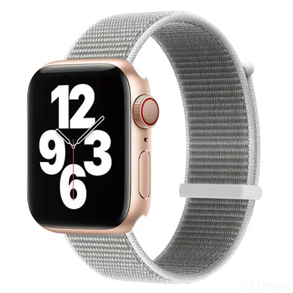 Bracelet de montre de remplacement à double section à fermeture auto-agrippante pour la série Apple Watch, 7 41mm / 6&SE&5&4 40mm / 3&2&1 38mm, 7 45mm / 6&SE&5&4 44mm / 3&2&1 42mm