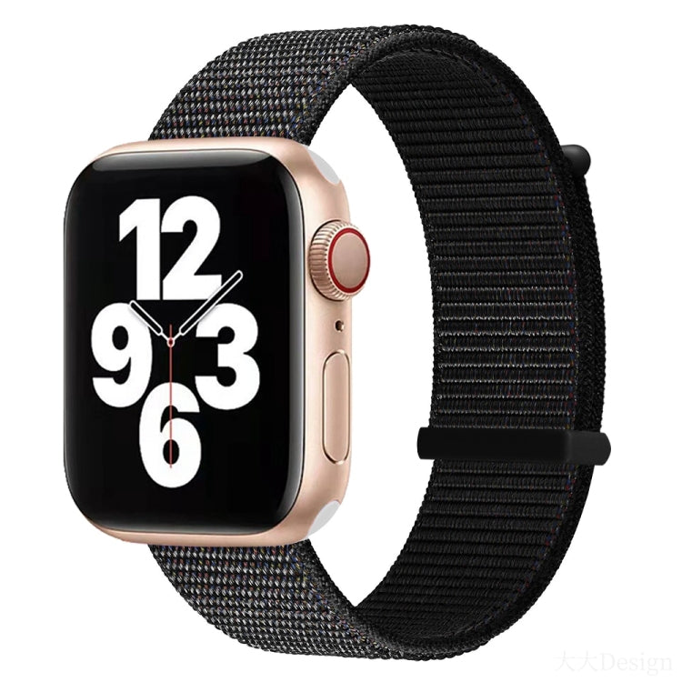 Bracelet de montre de remplacement à double section à fermeture auto-agrippante pour la série Apple Watch, 7 41mm / 6&SE&5&4 40mm / 3&2&1 38mm, 7 45mm / 6&SE&5&4 44mm / 3&2&1 42mm