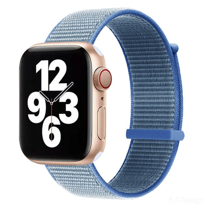 Bracelet de montre de remplacement à double section à fermeture auto-agrippante pour la série Apple Watch, 7 41mm / 6&SE&5&4 40mm / 3&2&1 38mm, 7 45mm / 6&SE&5&4 44mm / 3&2&1 42mm