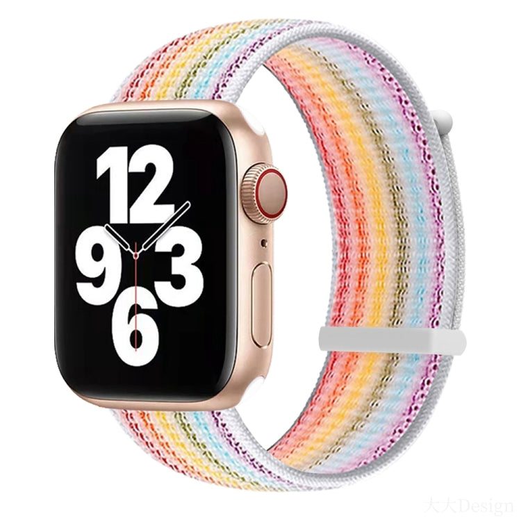 Bracelet de montre de remplacement à double section à fermeture auto-agrippante pour la série Apple Watch, 7 41mm / 6&SE&5&4 40mm / 3&2&1 38mm, 7 45mm / 6&SE&5&4 44mm / 3&2&1 42mm