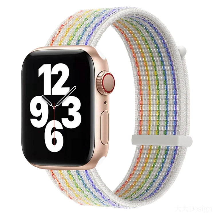 Bracelet de montre de remplacement à double section à fermeture auto-agrippante pour la série Apple Watch, 7 41mm / 6&SE&5&4 40mm / 3&2&1 38mm, 7 45mm / 6&SE&5&4 44mm / 3&2&1 42mm