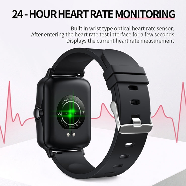 PTone 1,44 pouces HD Écran Tactile IP67 Montre Intelligente Étanche, Prise en Charge de la Surveillance du Sommeil / Surveillance de la Fréquence Cardiaque / Surveillance de la Pression Artérielle