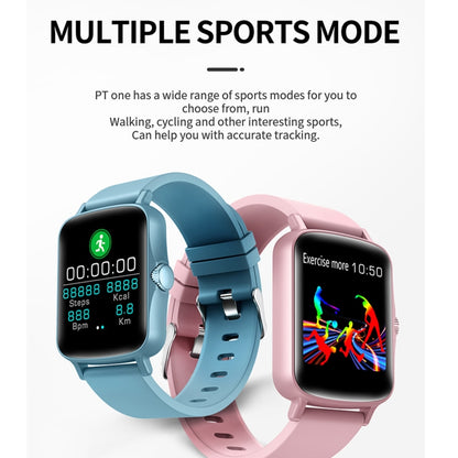 PTone 1,44 pouces HD Écran Tactile IP67 Montre Intelligente Étanche, Prise en Charge de la Surveillance du Sommeil / Surveillance de la Fréquence Cardiaque / Surveillance de la Pression Artérielle