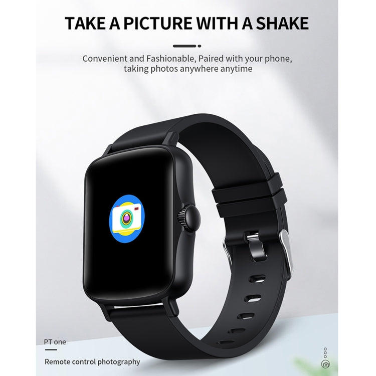 PTone 1,44 pouces HD Écran Tactile IP67 Montre Intelligente Étanche, Prise en Charge de la Surveillance du Sommeil / Surveillance de la Fréquence Cardiaque / Surveillance de la Pression Artérielle