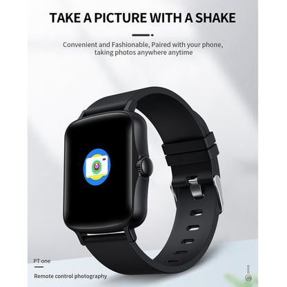 PTone 1,44 pouces HD Écran Tactile IP67 Montre Intelligente Étanche, Prise en Charge de la Surveillance du Sommeil / Surveillance de la Fréquence Cardiaque / Surveillance de la Pression Artérielle