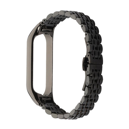 Bracelet de montre en acier inoxydable à sept perles, For Xiaomi Mi Band 6 / 5, For Xiaomi Mi Band 4 / 3