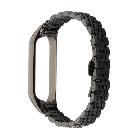 Bracelet de montre en acier inoxydable à sept perles, For Xiaomi Mi Band 6 / 5, For Xiaomi Mi Band 4 / 3