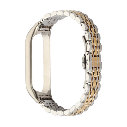 Bracelet de montre en acier inoxydable à sept perles, For Xiaomi Mi Band 6 / 5, For Xiaomi Mi Band 4 / 3